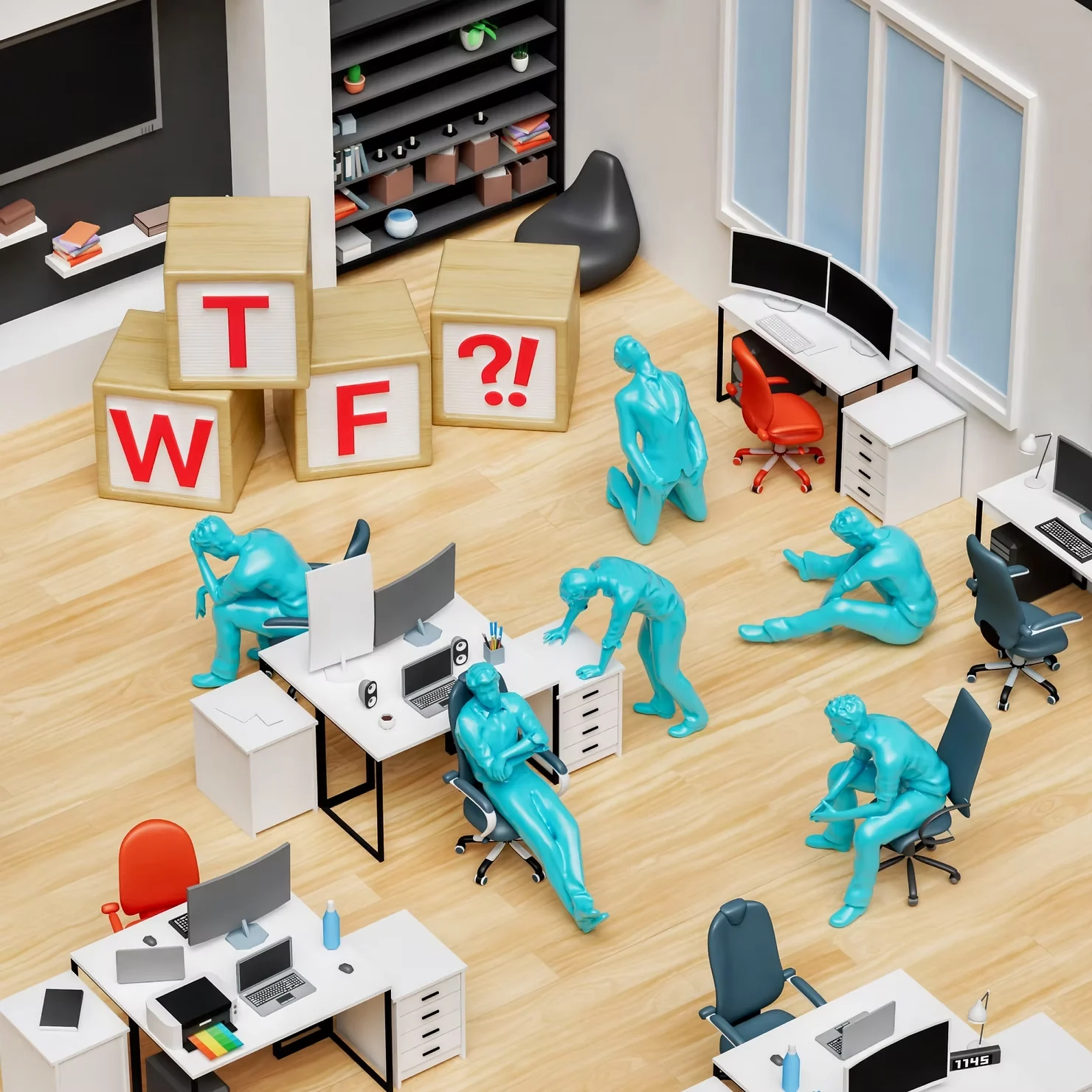 Workplace psychosocial safety visual representing practical complexity in workplace risk